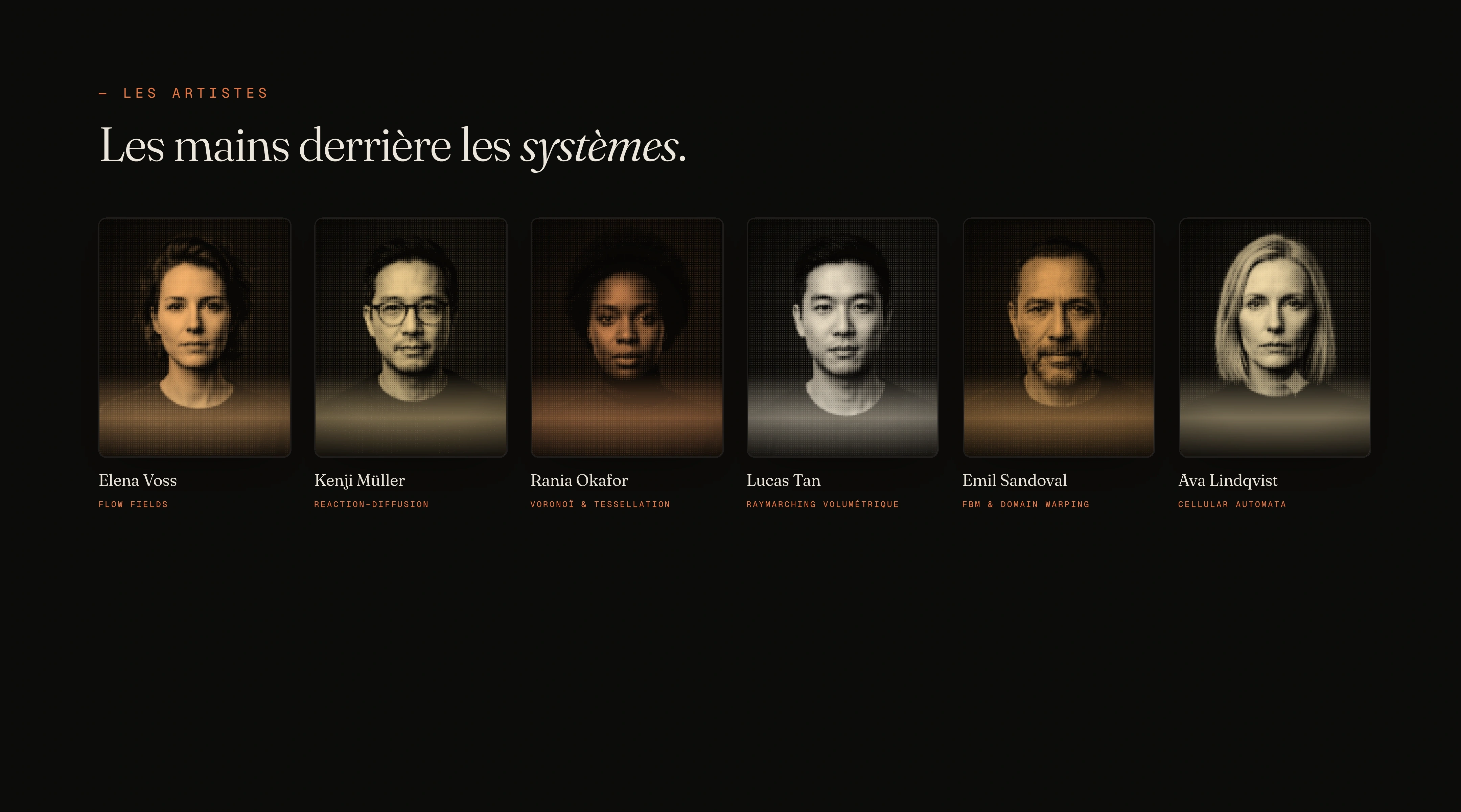LIMINAL, musée numérique d'art génératif rendu en temps réel, visuel 7