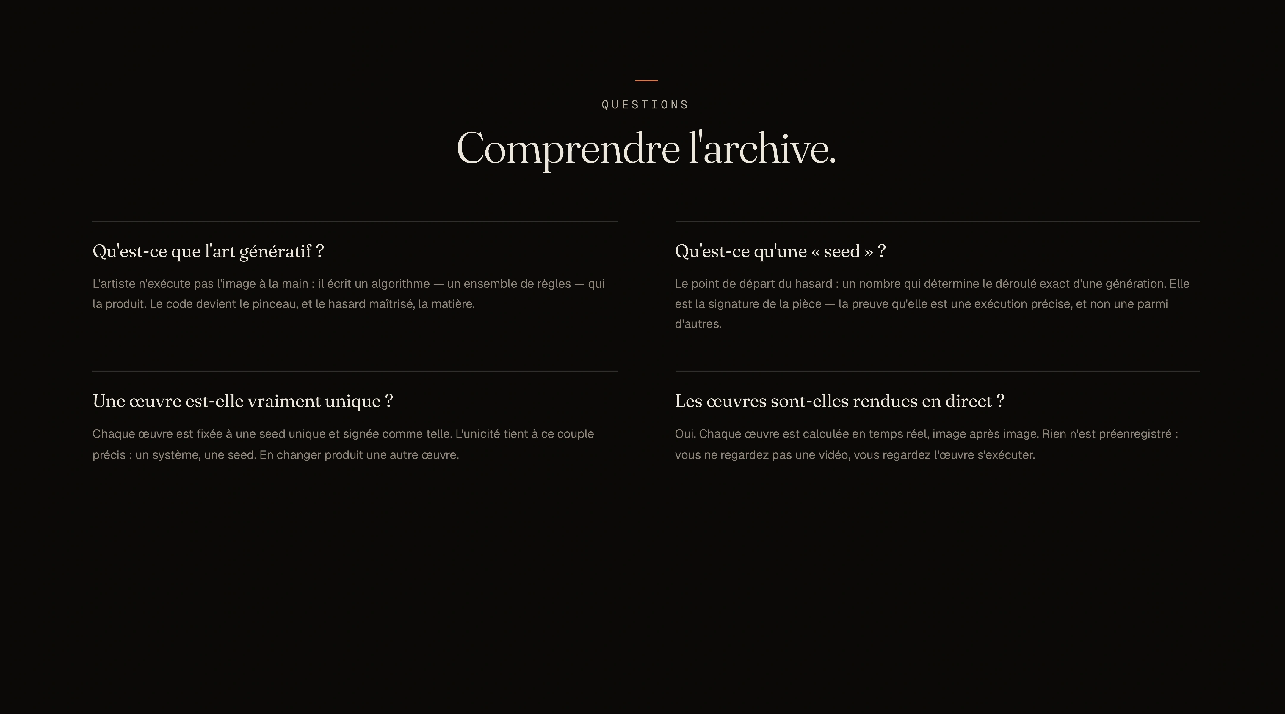 LIMINAL, musée numérique d'art génératif rendu en temps réel, visuel 8